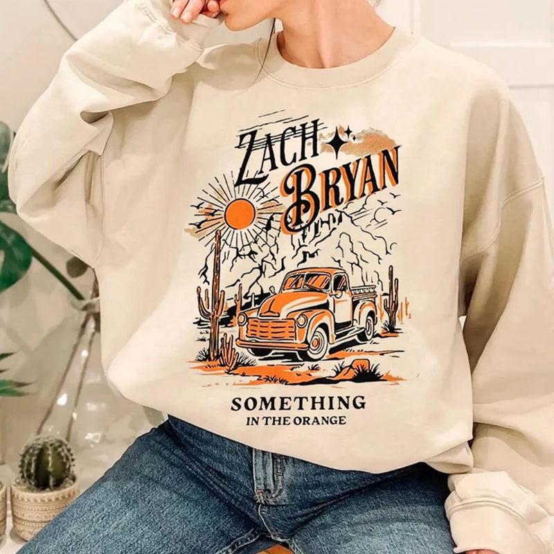 Zach Bryan Something In The Orange Sweatshirt